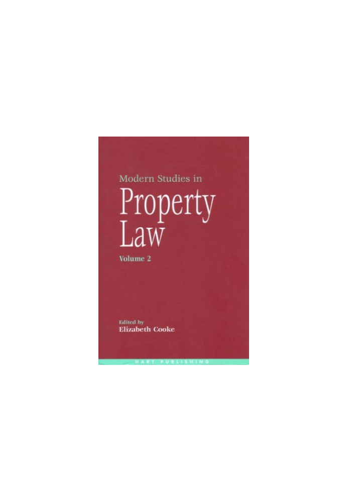Modern Studies in Property Law