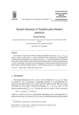 Linear Algebra and its Applications. Volume 340