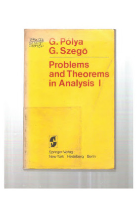 Problems And Theorems In Analysis I