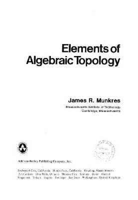 Elements of algebraic topology