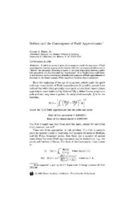 Collection of reviews and papers on convergence of Pade approximants
