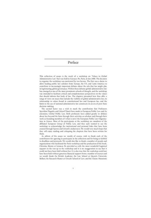 Values in Global Administrative Law