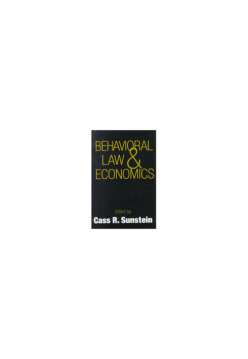 Behavioral Law and Economics