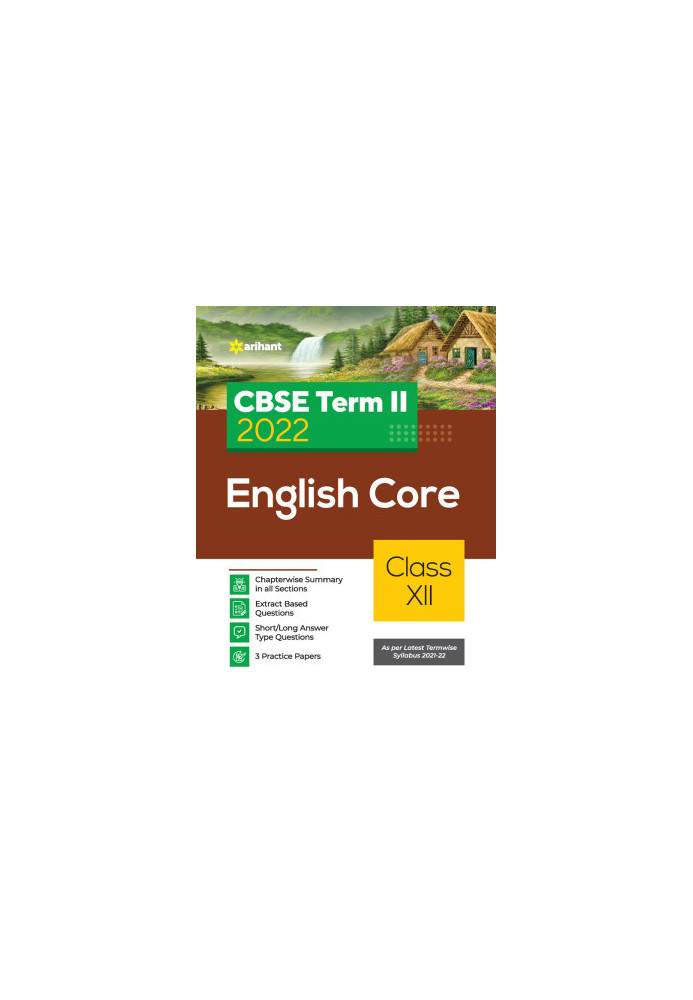 CBSE English Core Term 2 Class 12 for 2022 Exam (Cover Theory and MCQs)