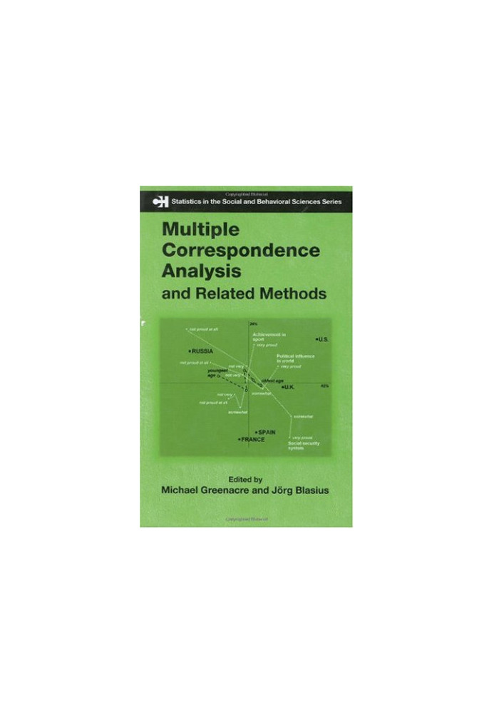 Multiple Correspondence Analysis and Related Methods (Chapman, Hall CRC Statistics in the Social and Behavioral Scie)