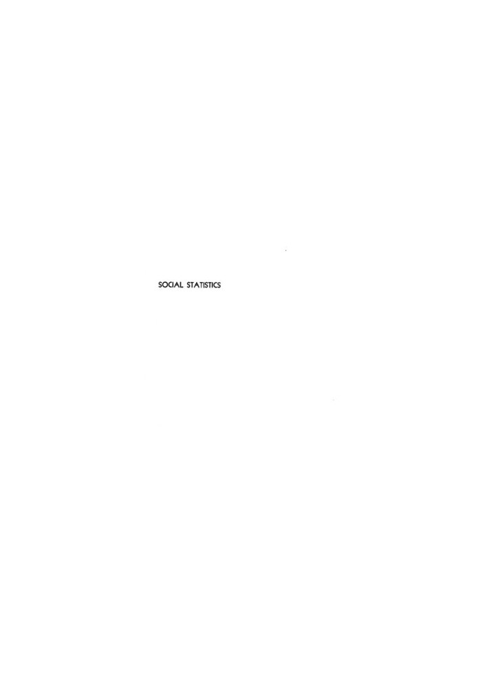 Social Statistics