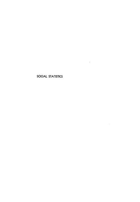 Social Statistics