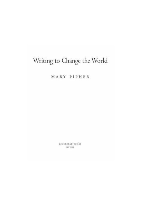 Writing to Change the World