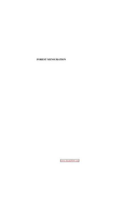 Forest mensuration