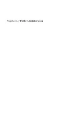 Handbook of Public Administration
