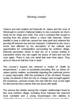 Missing Joseph