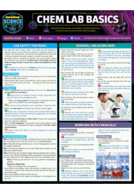 BarCharts Quickstudy Chem Lab Basics