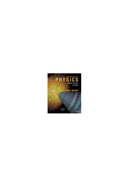 Solution manual (10th ed) Fundamentals of Physics Extended (David Halliday, Robert Resnick, Jearl Walker)