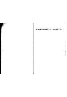 Mathematical Analysis