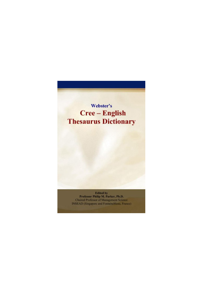 Websters Cree - English Thesaurus Dictionary