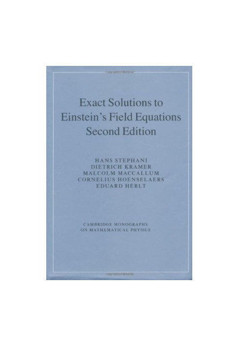 Exact solutions of Einstein's field equations