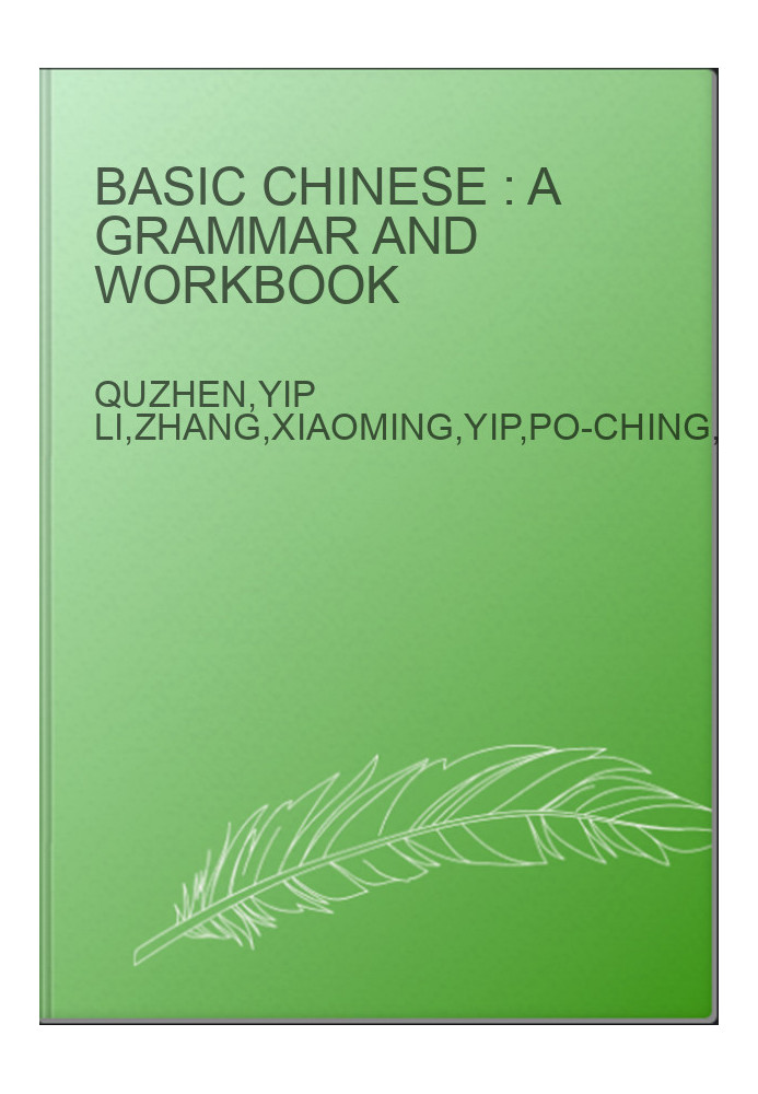 Basic Chinese : a grammar and workbook