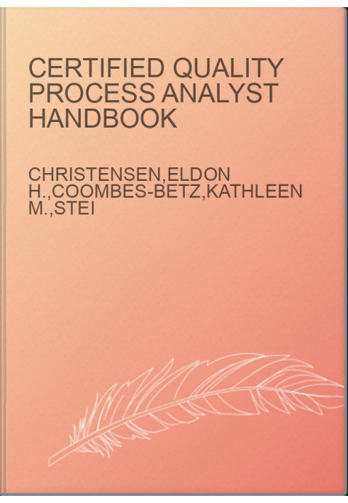Certified Quality Process Analyst Handbook