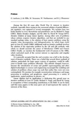 Linear Algebra and its Applications. Volume 154-156