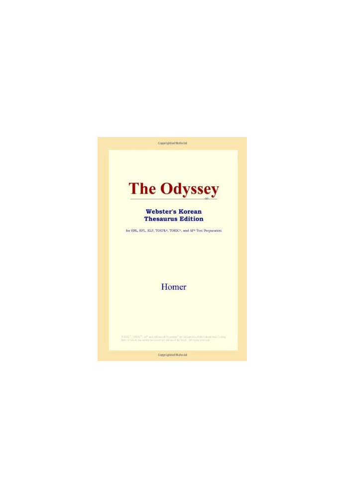 The Odyssey (Webster's Korean Thesaurus Edition)