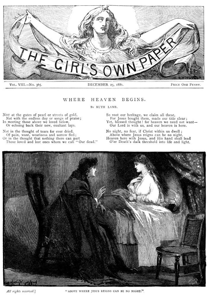 The Girl's Own Paper, Vol. VIII, № 365, 25 грудня 1886 р