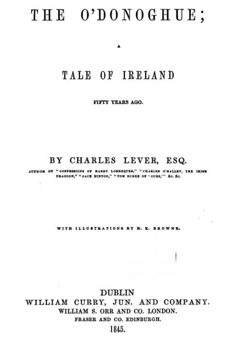 The O'Donoghue: Tale of Ireland Fifty Years Ago