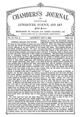 Chambers's Journal of Popular Literature, Science, and Art, Fifth Series, No. 18, Vol. I, May 3, 1884