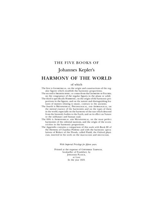 The Harmony of the World