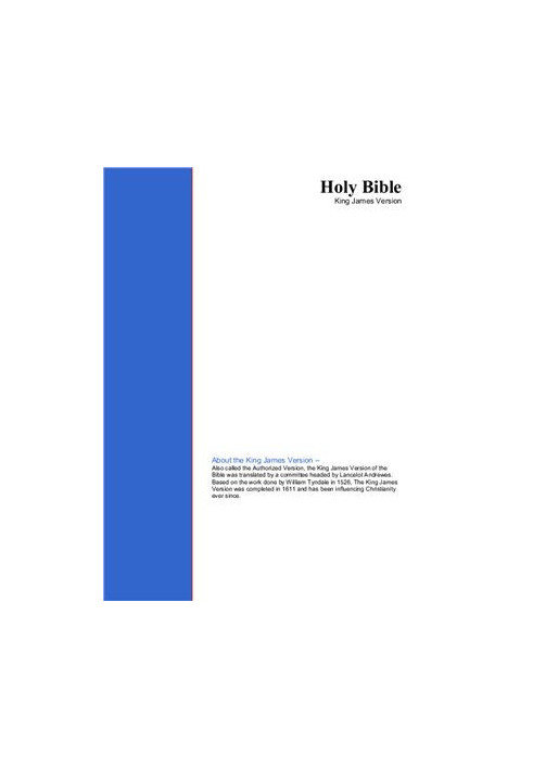 Holy Bible. King James Version (KJV)