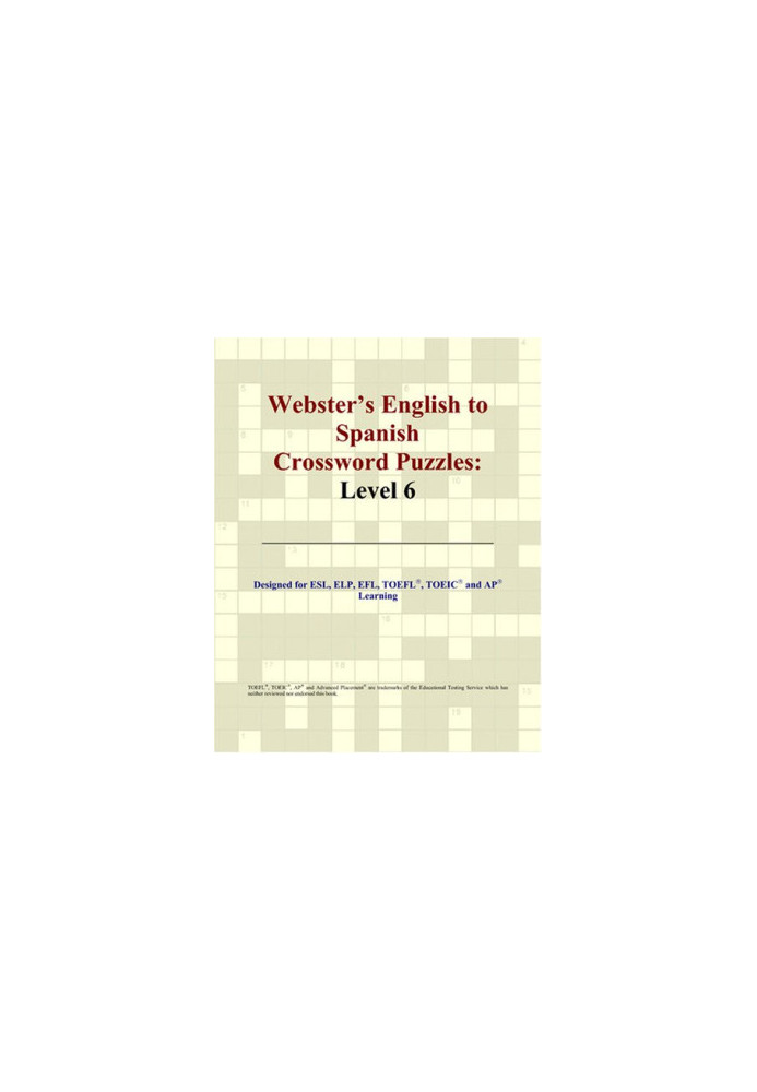 Webster's English to Spanish Crossword Puzzles: Level 6