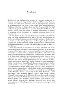 The Trial on Trial: Volume 3: Towards a Normative Theory of the Criminal Trial
