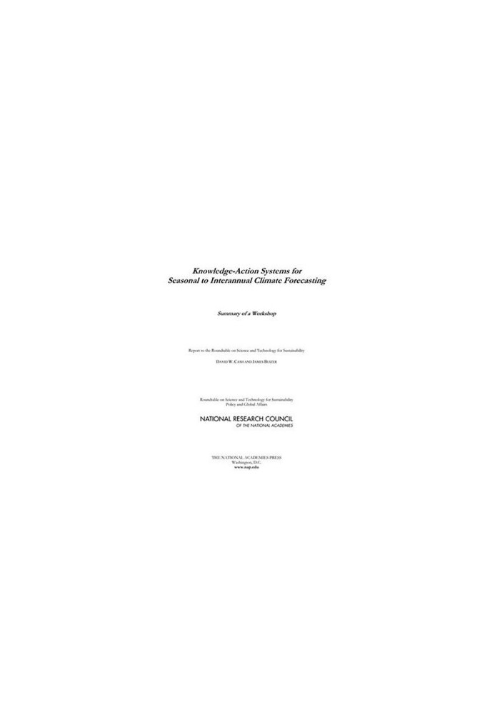Knowledge-Action Systems for Seasonal to Interannual Climate Forecasting.