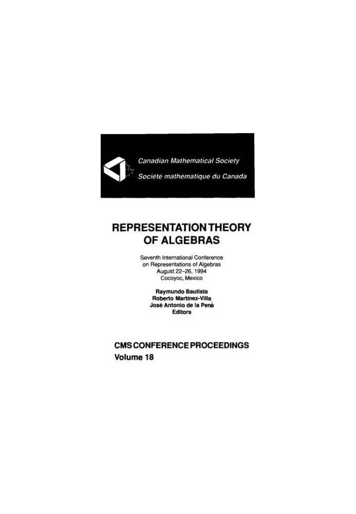Representation Theory of Algebras (ICRA VII, Cocoyoc, Mexico, August 22-26, 1994)