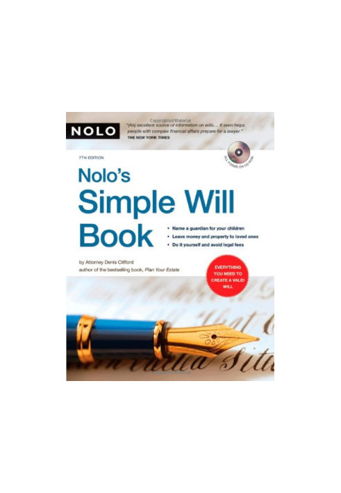 Nolo's Simple Will Book, 7th edition