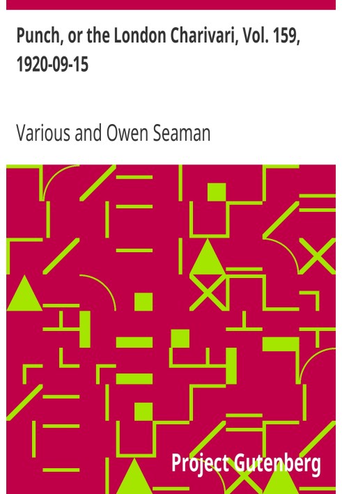 Панч, або Лондонський чаріварі, том. 159, 1920-09-15