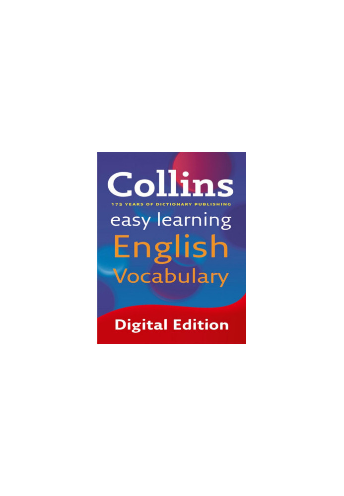 Easy Learning English Vocabulary (Collins Easy Learning English)