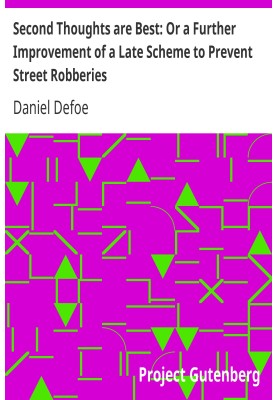 Second Thoughts are Best: Or a Further Improvement of a Late Scheme to Prevent Street Robberies