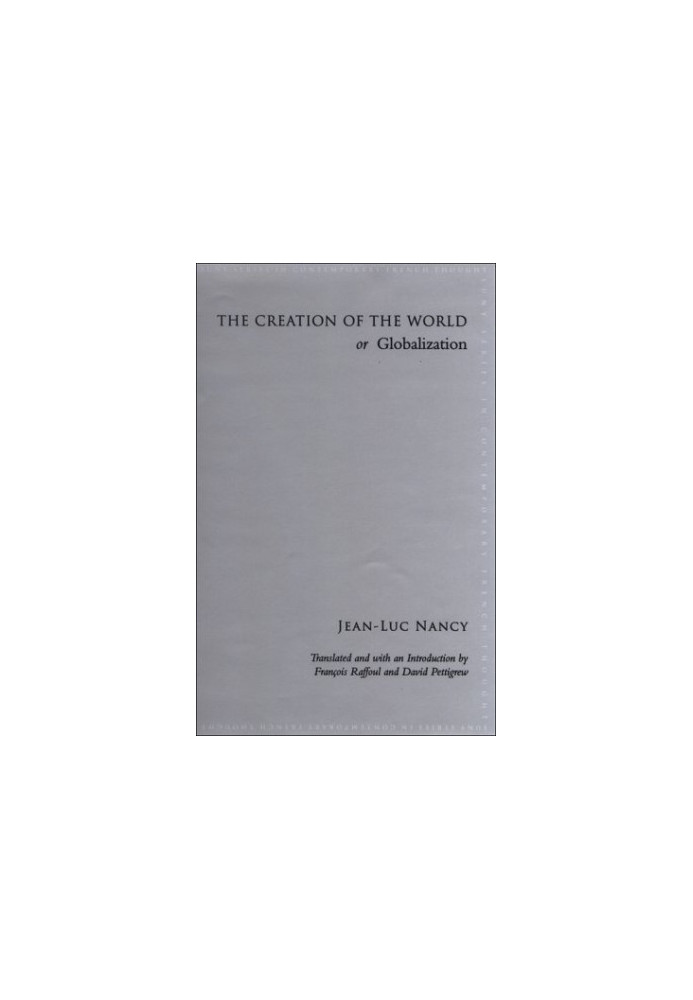 The Creation of the World or Globalization