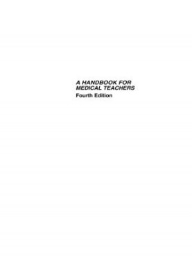 A Handbook for Medical Teachers