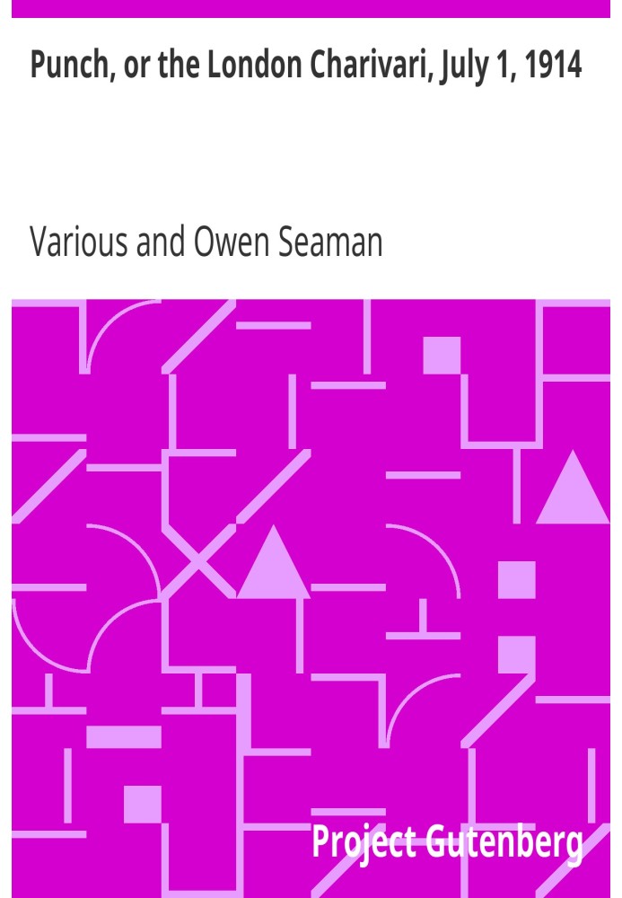 Панч, або Лондонський чаріварі, 1 липня 1914 року