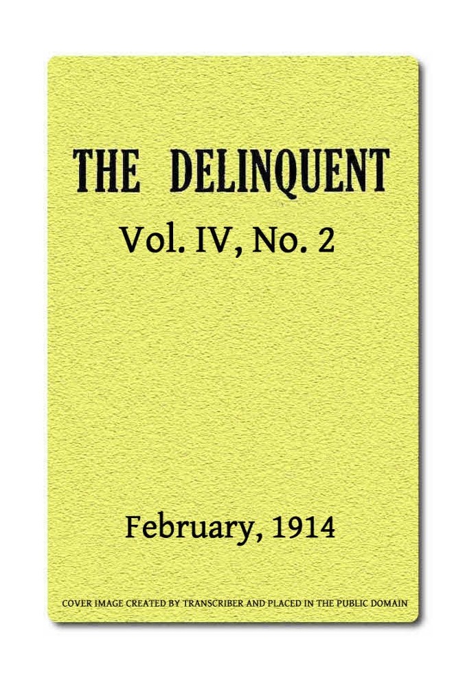 Делінквент (том IV, № 2), лютий 1914 р