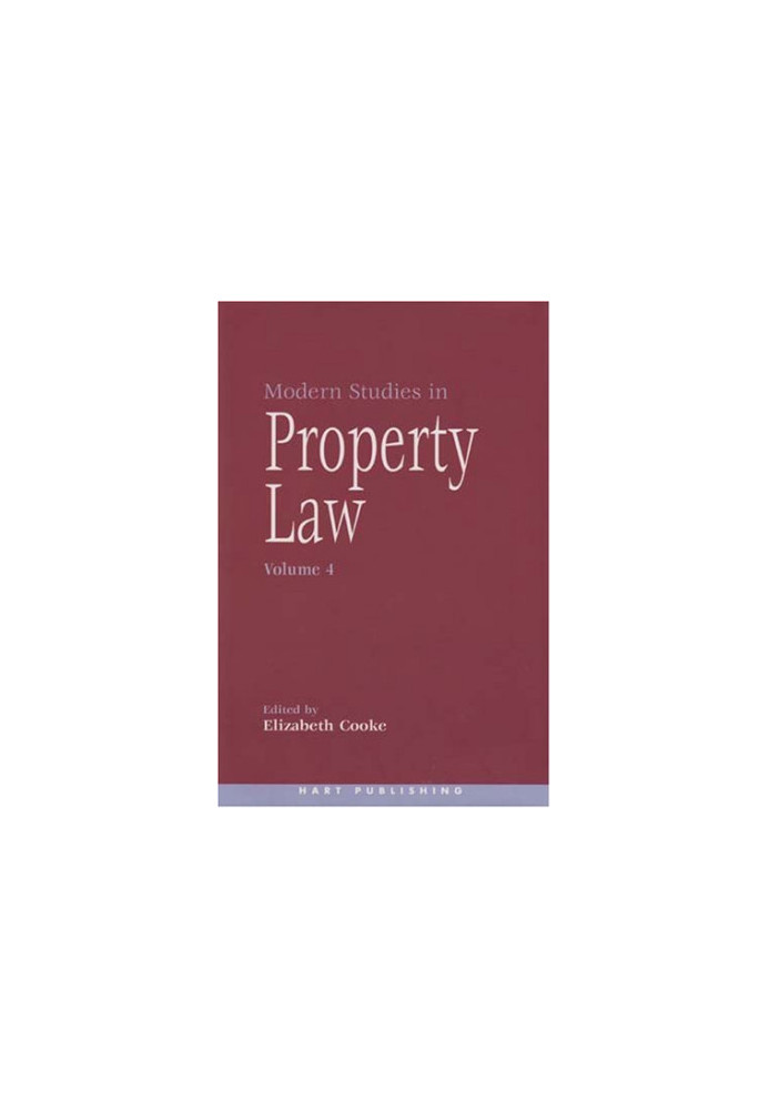 Modern Studies in Property Law