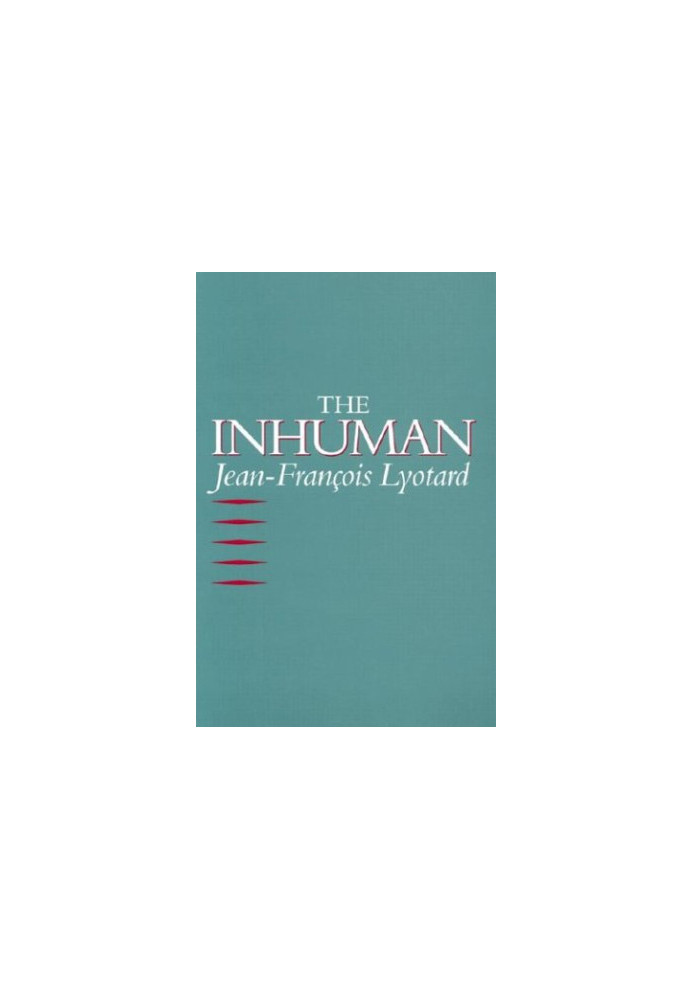 The Inhuman: Reflections on Time