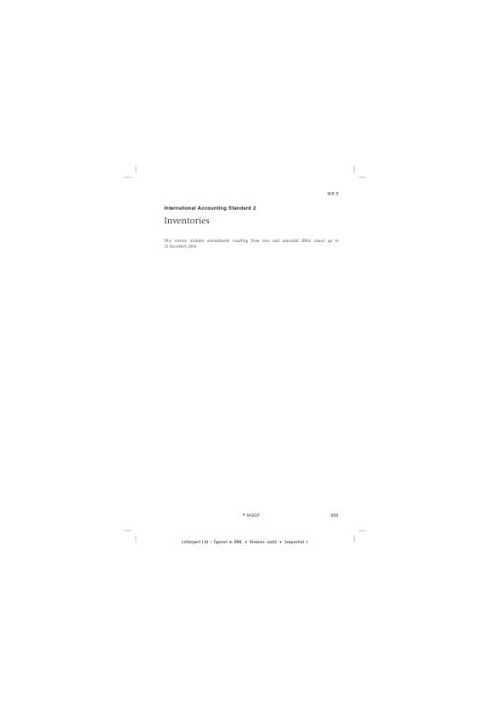 International Accounting Standard 2. Inventories