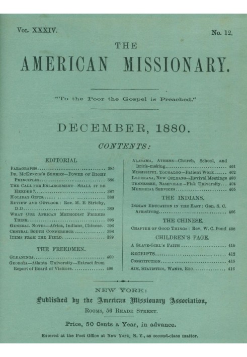 Американський місіонер, том 34, № 12, грудень 1880 р