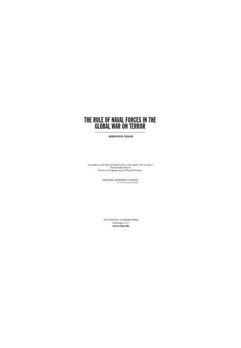 The Role of Naval Forces in the Global War on Terror : Abbreviated Version