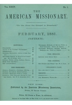 The American Missionary — Volume 35, No. 2, February, 1881