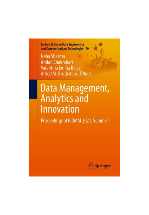 Data Management, Analytics and Innovation: Proceedings of ICDMAI 2021, Volume 1