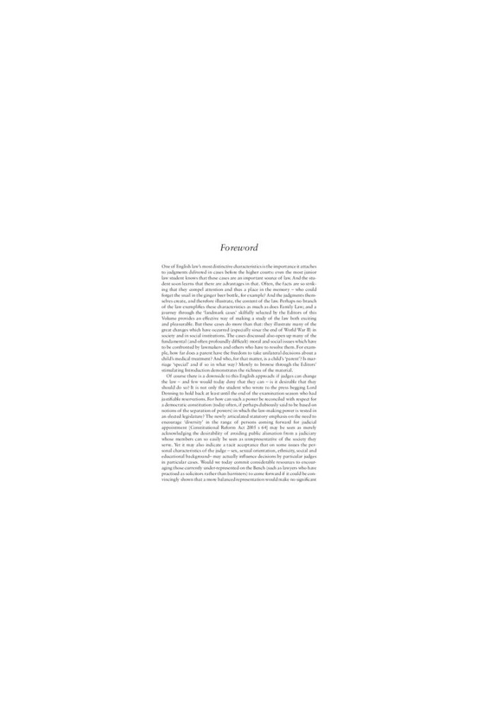 Landmark Cases in Family Law