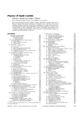Physics of liquid crystals